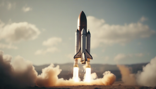rocket lifting off
