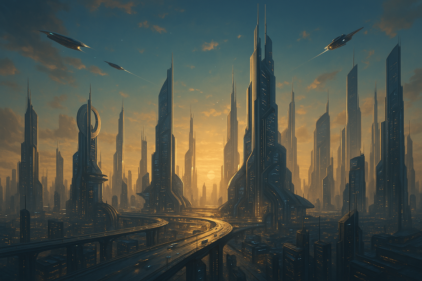 city of the future digital art