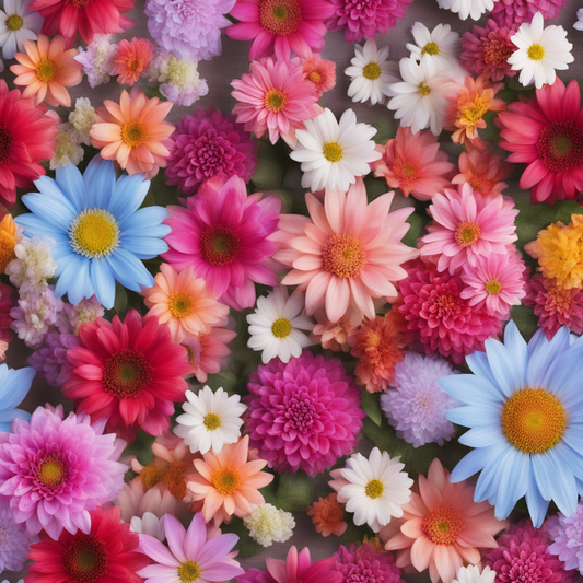 Bright Colours Daisys, a stunning digital art piece